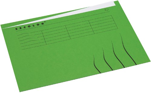 Vouwmap Jalema Secolor A4 ongelijk groen