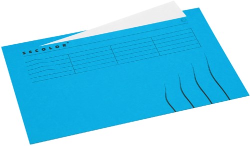 Vouwmap Jalema Secolor Folio ongelijk blauw