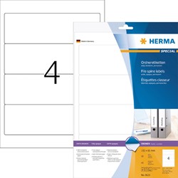 Rugetiket Herma breed 61x192mm zelfklevend wit