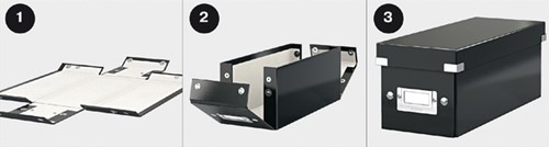 Opbergbox Leitz WOW Click & Store 265x188x335mm paars-3