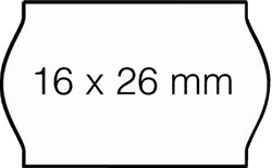 Prijsetiket 16x26mm Open-Data S14/Sato Judo permanent wit