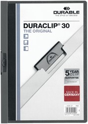 Klemmap Durable 2200 A4 3mm antraciet/grijs