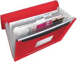 Projectmap Esselte Vivida PP 6-vaks rood