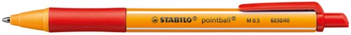 Balpen STABILO Pointball 6030/40 rood