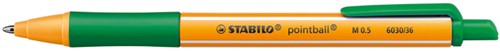 Balpen STABILO Pointball 6030/36 groen