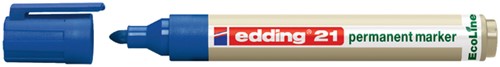 Viltstift edding 21 Eco rond blauw 1.5-3mm