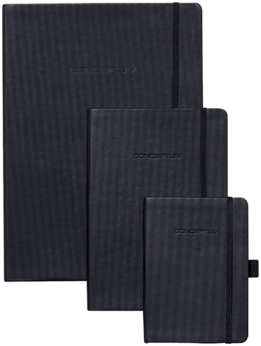 Notitieboek Conceptum CO122 A5 zwart lijn-2