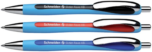 Balpen Schneider Slider Rave blauw/zwart-2
