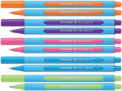 Balpen Schneider Slider Edge lichtblauw extra breed-2