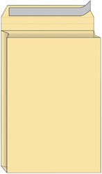Envelop Quantore monsterzak 262x371x38mm zelfkl creme 125st