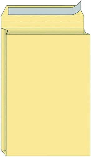 Envelop Quantore monsterzak 262x371x38mm zelfkl creme 125st