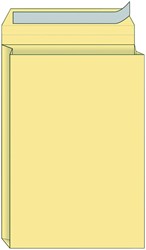 Envelop Quantore monsterzak 262x371x38mm zelfklevend creme 125 stuks