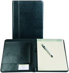 Schrijfmap Brepols Palermo A4 + blok zwart