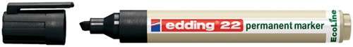 Viltstift edding 22 Eco schuin zwart 2-5mm