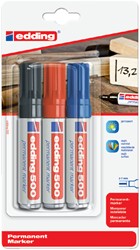 Viltstift edding 500 schuin assorti 2-7mm blister à 3st