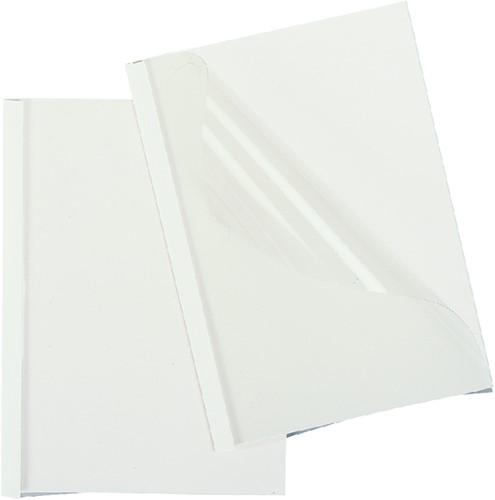 Thermische omslag GBC A4 1.5mm transparant/wit 100stuks-2
