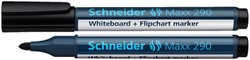 Viltstift Schneider 290 whiteboard rond zwart 2-3mm