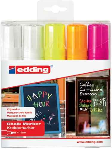 Viltstift edding 4090 window schuin ass 4-15mm etui à 5st