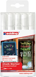 Krijtstift edding 4095 rond wit 2-3mm etui à 5st