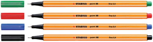 Fineliner STABILO point 88/46 zwart-3