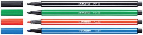 Viltstift STABILO Pen 68/56 roze rood-2