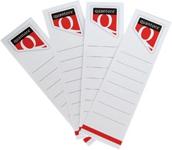Rugetiket Quantore breed 58x190mm zelfklevend wit