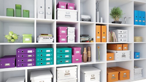Opbergbox Leitz WOW Click & Store 265x188x335mm paars-2