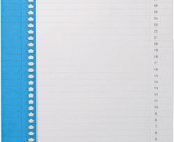 Ruiterstrook Elba Nr 9 157x7mm lateraal blauw
