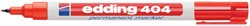 Viltstift edding 404 rond rood 0.75mm