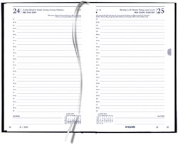 Kantooragenda 2021 Quantore kort 1dag/1pagina zwart
