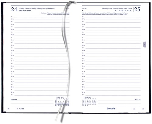 Kantooragenda 2021 Quantore kort 1dag/1pagina zwart