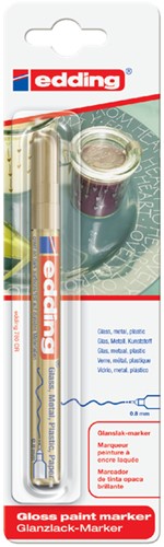 Viltstift edding 780 lakmarker rond goud 0.8mm blister