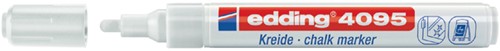 Krijtstift edding 4095 rond wit 2-3mm blister 2stuks-2