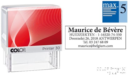 Tekststempel Colop Printer 30 personaliseerbaar