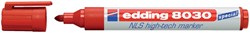 Viltstift edding 8030 NLS High-Tech marker rood 1.5-3mm