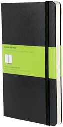 Notitieboek Moleskine large 130x210mm blanco zwart