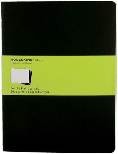 Schrift Moleskine blanco XL 190x250mm 240blz zwart