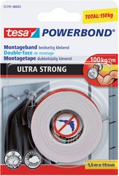 Dubbelzijdige plakband Tesa ultra 19mmx1.5m