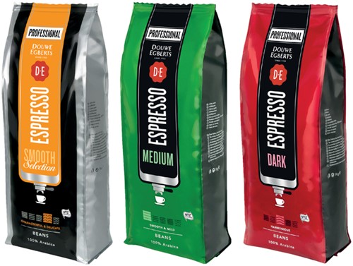Koffie Douwe Egberts Espresso bonen medium smooth 1000gr-3