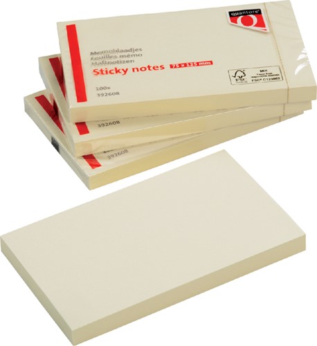 Memoblok Quantore 75x125mm geel-3