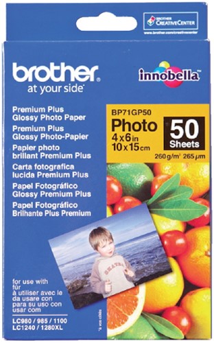 Fotopapier Brother BP-71 10x15cm 260gr glossy 50vel