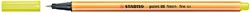 Fineliner STABILO point 88/024 neon geel