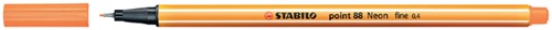 Fineliner STABILO point 88/054 neon oranje