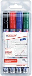 Whiteboardmarker edding 250 rond 1.5-3mm assorti 4 stuks