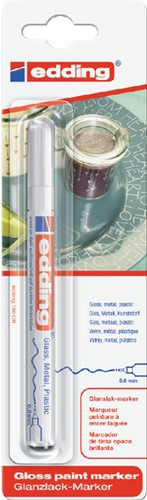 Viltstift edding 780 lakmarker rond wit 0.8mm blister