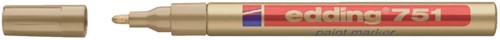 Viltstift edding 751 lakmarker rond goud 1-2mm