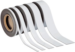 Magnetisch beschrijf- en wisbaar MAUL 10mx50mmx1mm wisbaar wit