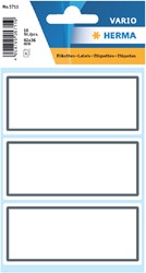 Etiket Herma 5711 36x80mm schrift grijs kader 18stuks