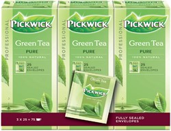 Thee Pickwick Fair Trade groen puur 25 zakjes van 1.5gr