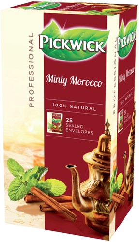 Thee Pickwick minty morocco 25 zakjes van 2gr-3